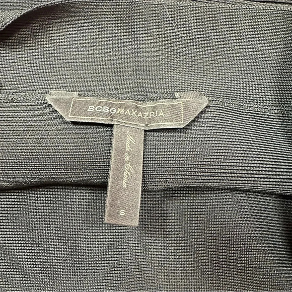 BCBGmaxazria simone bandage pencil mini black bodycon skirt sz small designer - Picture 4 of 7